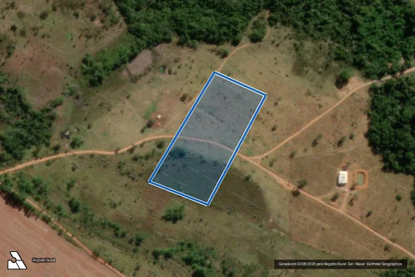 Imagem de satélite de FAZENDA SANTA BARBARA - Gleba 08 em Cromínia - GO