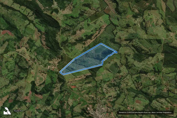 Imagem de satélite de PARTE DO LOTE RURAL Nº 11 – GLEBA 02, 3ª PARTE, COL. RIO QUARTO em Santa Helena - PR