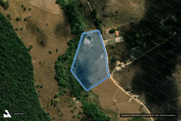 Imagem de satélite de JOAZEIROS, FAZENDA DOS CHAGAS - 08A em Taquaraçu de Minas - MG