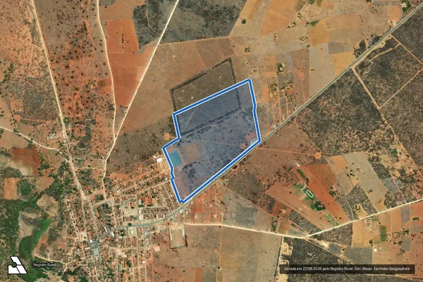 Imagem de satélite de Fazenda Serra Azul - Parcela 1 em Itaguaçu da Bahia - BA