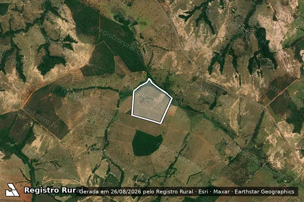 Imagem de satélite de Fazenda Bicué - Parte 4 em Abaeté - MG