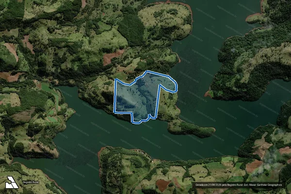 Imagem de satélite de FAZENDA WIGGERS CAMBALACHO - Única em Porto Barreiro - PR