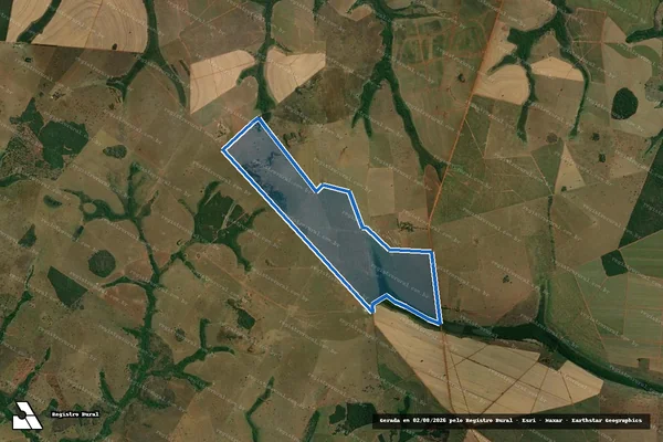 Imagem de satélite de FAZENDA SANTA CECILIA ? DESMEMBRAMENTOS - Área Desmembrada em Aparecida do Taboado - MS