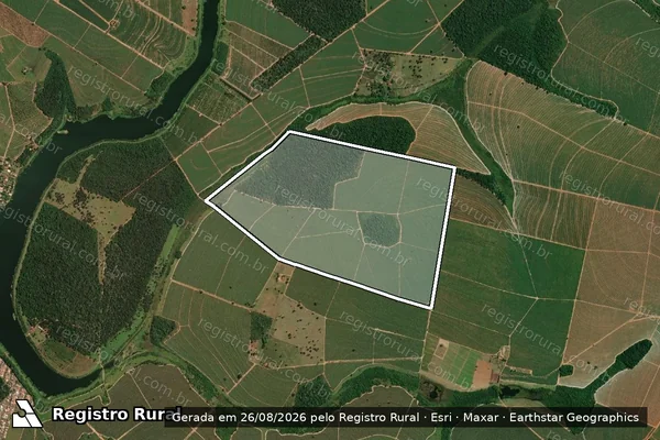 Imagem de satélite de Fazenda Dois Córregos - Parcela 01 em Sales - SP