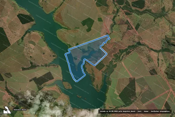 Imagem de satélite de FAZENDA MATRIZ - Parte 1 em Cachoeira Alta - GO