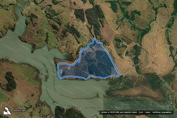 Imagem de satélite de Fazenda Rosas  - Parcela 1 em Anhanguera - GO