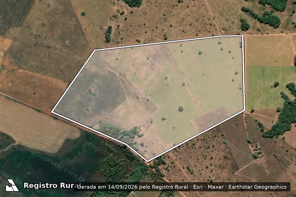 Imagem de satélite de LOTE 99 - PROJETO DE ASSENTAMENTO ÁGUA FRIA GLEBA ARARA / LOTE 99 – P.A. AGUA FRIA GLEBA ARARA