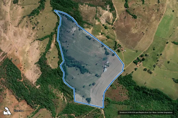 Imagem de satélite de Fazenda Santo Antônio das Minas Vermelhas ou de Baixo - Parte 6 em Patos de Minas - MG