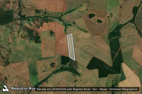 Imagem de satélite de Fazendas Campo Alegre e Buriti, com denominação especial de Fazenda Novo Horizonte - Gleba 03 em Itapagipe - MG