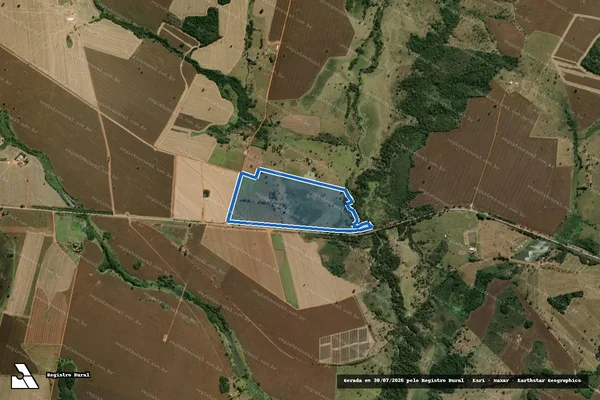 Imagem de satélite de FAZENDA SANTO ANTONIO DO TURVO - 001 em Turvânia - GO