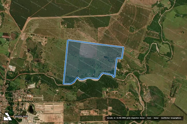 Imagem de satélite de Fazenda Pica Pau - GLEBA 02 em Ribas do Rio Pardo - MS