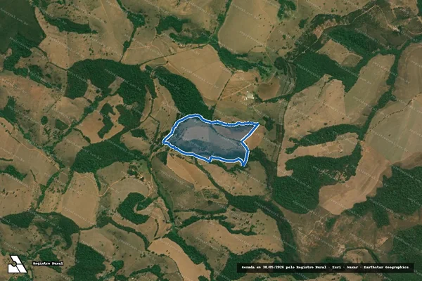 Imagem de satélite de Fazenda Santa Cruz - REMANESCENTE em Aiuruoca - MG