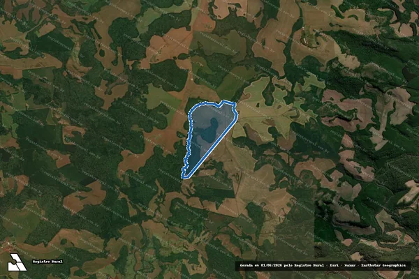 Imagem de satélite de ?CAMPO ALTO ou JUQUIÁ DE BAIXO? - MAT. 874 em Cantagalo - PR