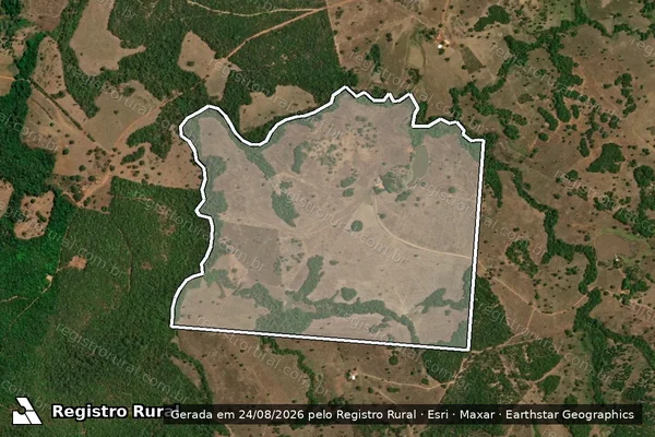 Imagem de satélite de FAZENDA SANTA MARIA - PARTE DO LOTES N° 110 E 180 DO LOT° MONTE SANTO - 001 em Monte Santo do Tocantins - TO