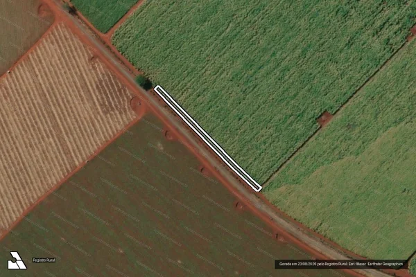 Imagem de satélite de Fazenda Santa Veridiana - Estrada Municipal BRH 040 e Fazenda Santa Veridiana - Gleba G em Barrinha - SP