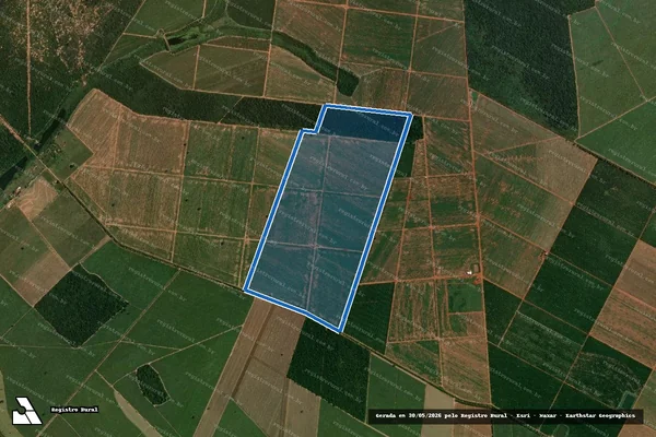 Imagem de satélite de FAZENDA BELA VISTA - GLEBA 5 - MAT.9025 em Boa Esperança do Sul - SP