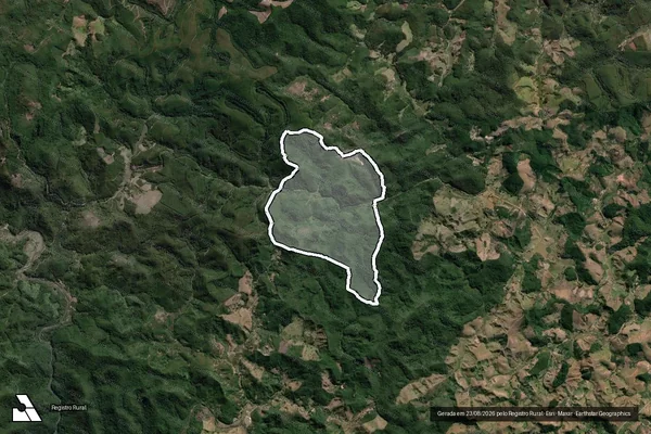 Imagem de satélite de Fazenda Duroes, Mundeu, Areiao e Cara Seca - 001 em Mariana - MG