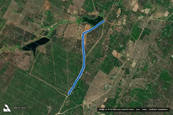 Imagem de satélite de PROJETO DE ASSENTAMENTO UNIÃO ? ESTRADA VICINAL 4 - Parte 1 em Barcelona - RN