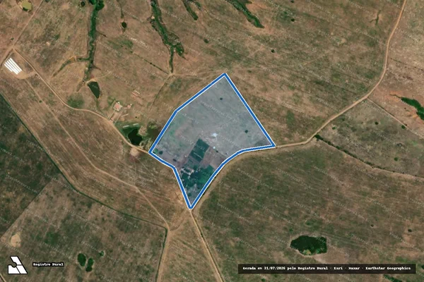 Imagem de satélite de FAZENDA ALTO DO ALECRIM - GLEBA 02 em Ribeirópolis - SE