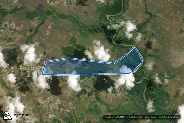 Imagem de satélite de Fazenda São João - Glebas A e B em Pacaraima - RR