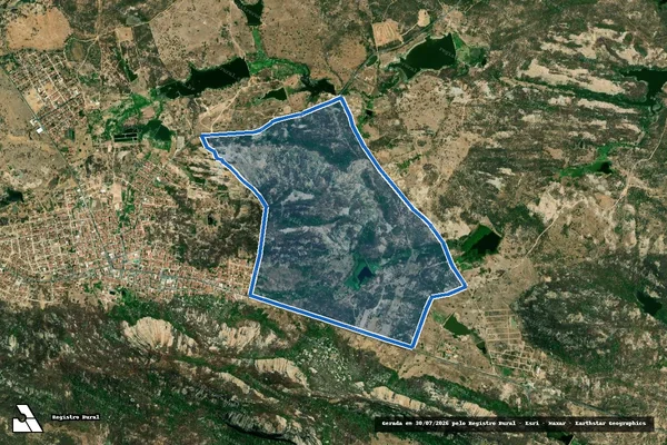 Imagem de satélite de Sítio Olho D’agua em Brejo do Cruz - PB