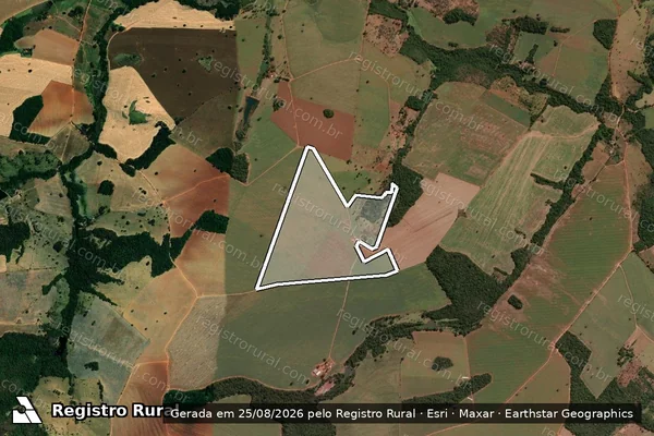 Imagem de satélite de FAZENDA CACHOEIRA em Piracanjuba - GO