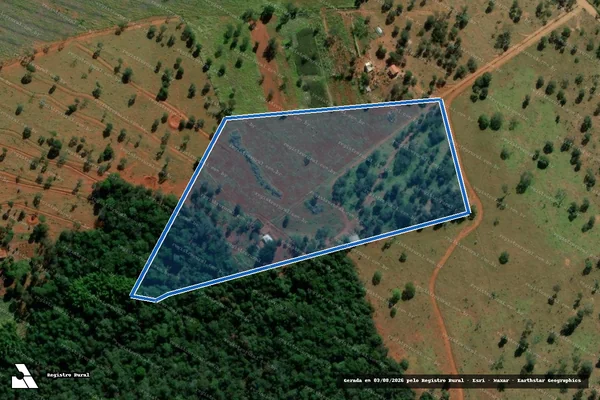 Imagem de satélite de FAZENDA LAGOA - GLEBA 3 em Três Ranchos - GO