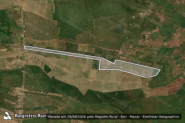 Imagem de satélite de GLEBA CALDEIRÕES E PALMEIRA - Parte 1 em Passagem Franca - MA