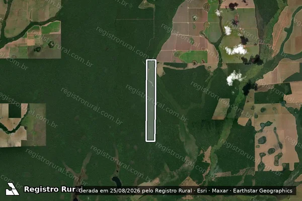 Imagem de satélite de FAZENDA CASTANHEIRAS – GLEBA GUAPORÉ ST. RIO VERDE