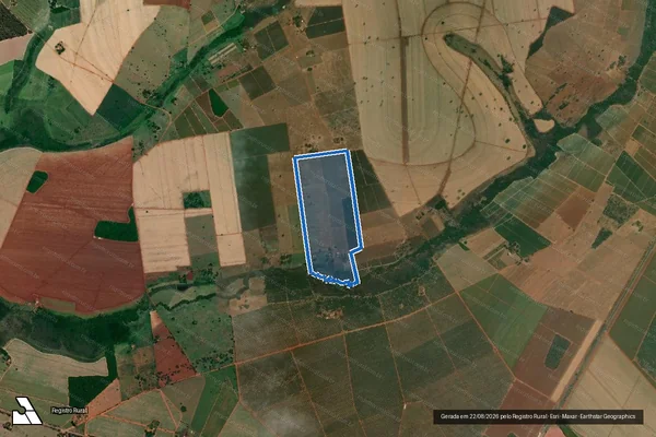 Imagem de satélite de Fazenda São José do Fecho - PARTE 1 em Frutal - MG