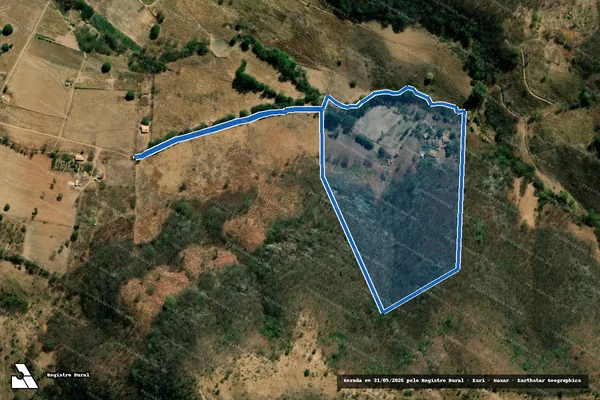 Imagem de satélite de FAZENDA ARAÇAS - PARCELA 02 em Santana de Pirapama - MG