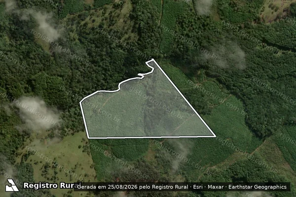 Imagem de satélite de FAZENDA MELEIRO - Parte 1 em Correia Pinto - SC