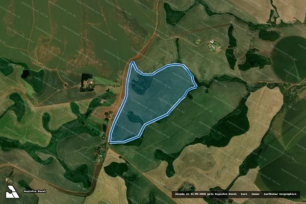 Imagem de satélite de Fazenda Brasil – 01 / Roberto S – G6 em Santa Bárbara do Sul - RS