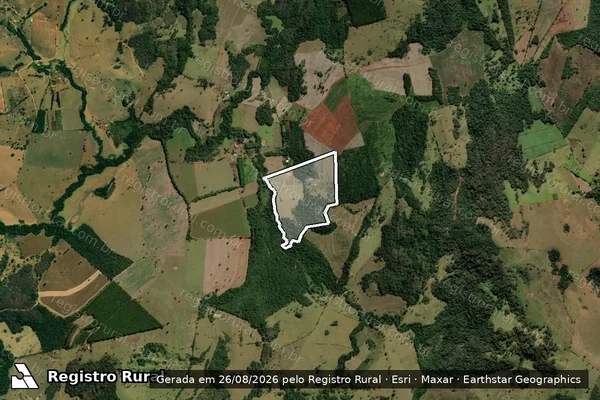 Imagem de satélite de Fazenda Barra ou Angá - Parte 1 em Pains - MG