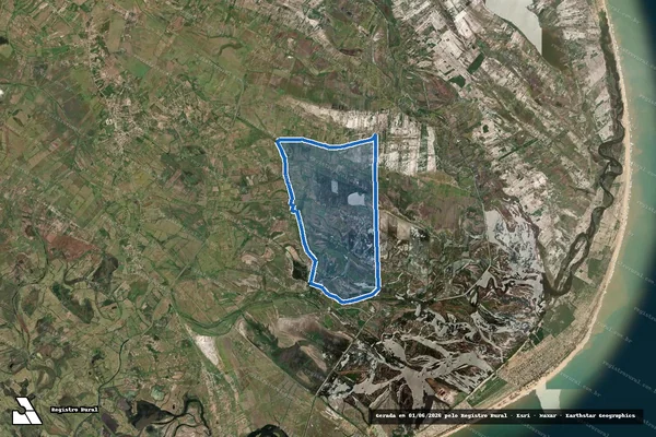 Imagem de satélite de PA. Che Guevara em Campos dos Goytacazes - RJ