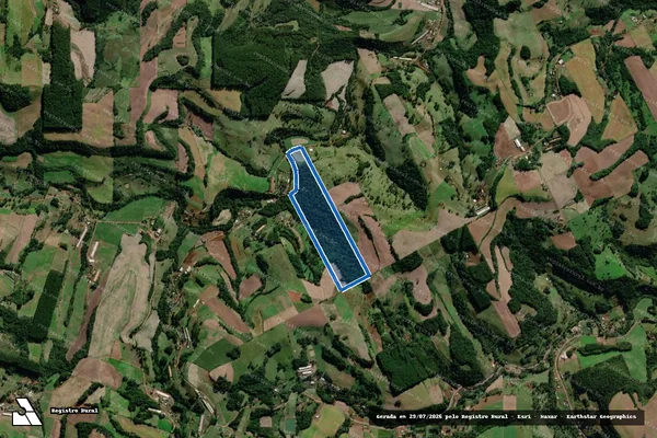 Imagem de satélite de LOTE RURAL N° 94, da seção Saudades,  - Parte 2 em Saudades - SC