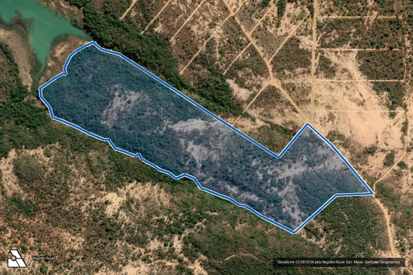 Imagem de satélite de FAZENDA CATAS ALTAS-Parcela 01 - Chácara 01 em Morada Nova de Minas - MG
