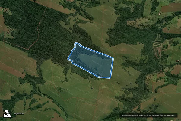 Imagem de satélite de Fazenda São Judas Tadeu/Gleba Parcela 02, lote nº 11-A,9,8 e 7 situado na GLEBA 04-A - Parcela 04 - Octávio Cesário Pereira Neto em Assis Chateaubriand - PR