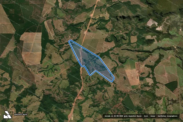 Imagem de satélite de Fazenda Pulador - Parte 1 em São Pedro da Cipa - MT