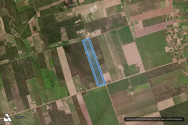 Imagem de satélite de LOTE 007? PROJETO DE ASSENTAMENTO RIO DE ONDAS - LOTE 007 em Barreiras - BA