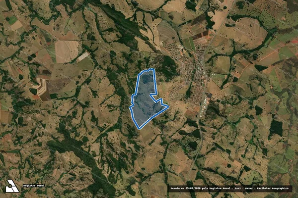 Imagem de satélite de FAZENDA SOLAPÃO, ROSÁRIO E SÍTIO DAS PALMEIRAS - GLEBA 01 em São Francisco de Goiás - GO