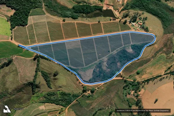 Imagem de satélite de FAZENDA SÃO JOSÉ PARCELA B - FAZENDA SÃO JOSÉ PARCELA B em São Gonçalo do Sapucaí - MG