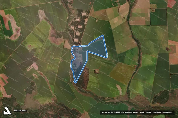 Imagem de satélite de Fazenda Gama - Parte 01 em Dourados - MS