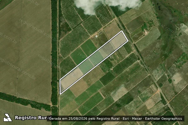Imagem de satélite de PROJETO DE ASSENTAMENTO NOVA ESPERANÇA II - LOTE 86 - Parte 1 em Ceará-Mirim - RN
