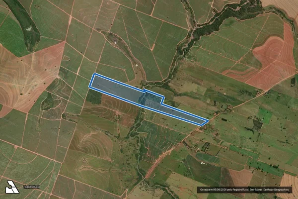 Imagem de satélite de Sitio Boa Sorte - Parte 1 em Flora Rica - SP