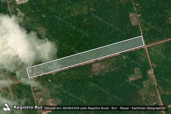 Imagem de satélite de Lote-206-A - Parte-01 em Santa Bárbara do Pará - PA
