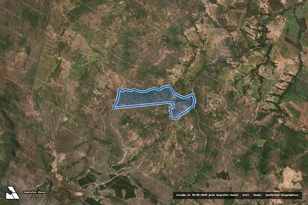 Imagem de satélite de GLEBA DO TRONCO - Parcela 1 em Brasilândia de Minas - MG