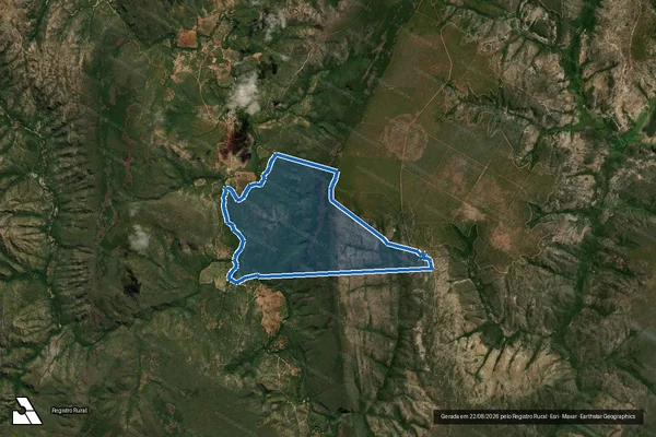 Imagem de satélite de MUZELA, DA FAZENDA PEIXE BRAVO - Parte 1 em Rio Pardo de Minas - MG