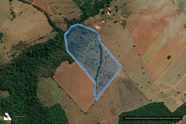 Imagem de satélite de FAZENDA VEADOS - Parte 1 em Santa Juliana - MG
