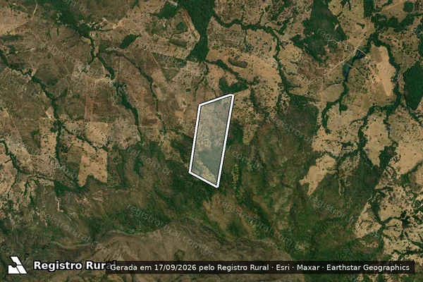 Imagem de satélite de Lote 17 - Projeto de Assentamento  Buriti Queimado / Lote 17 – Projeto de Assentamento Buriti Queimado